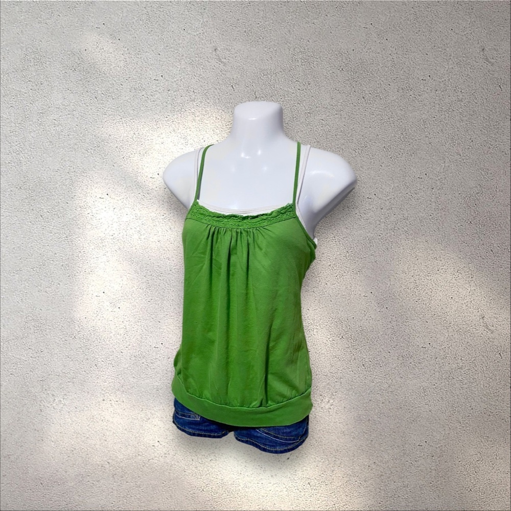 !! DO NOT BUY !! Weaver Green & White Cami Top - Picture 3 of 4